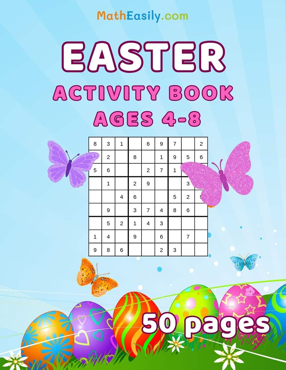 Printable Easter math games PDF. printable Easter math activities.