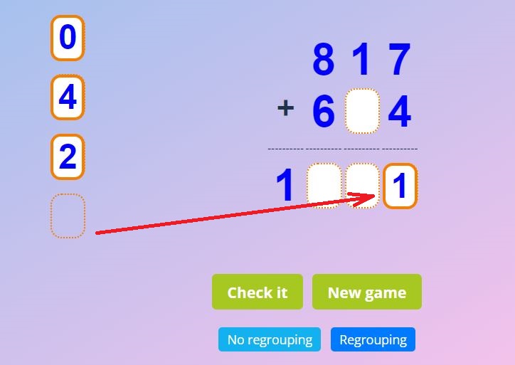 3 digit addition with regrouping games online. 3 digit addition games online.
3 digit addition with regrouping interactive games. 3 digit addition activities. 3 digit addition online games.