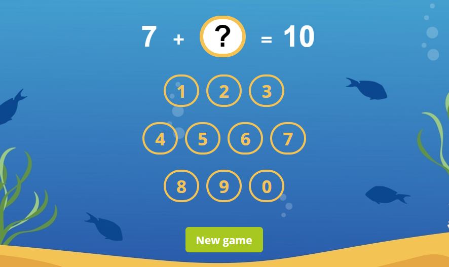 free online math games for first grade