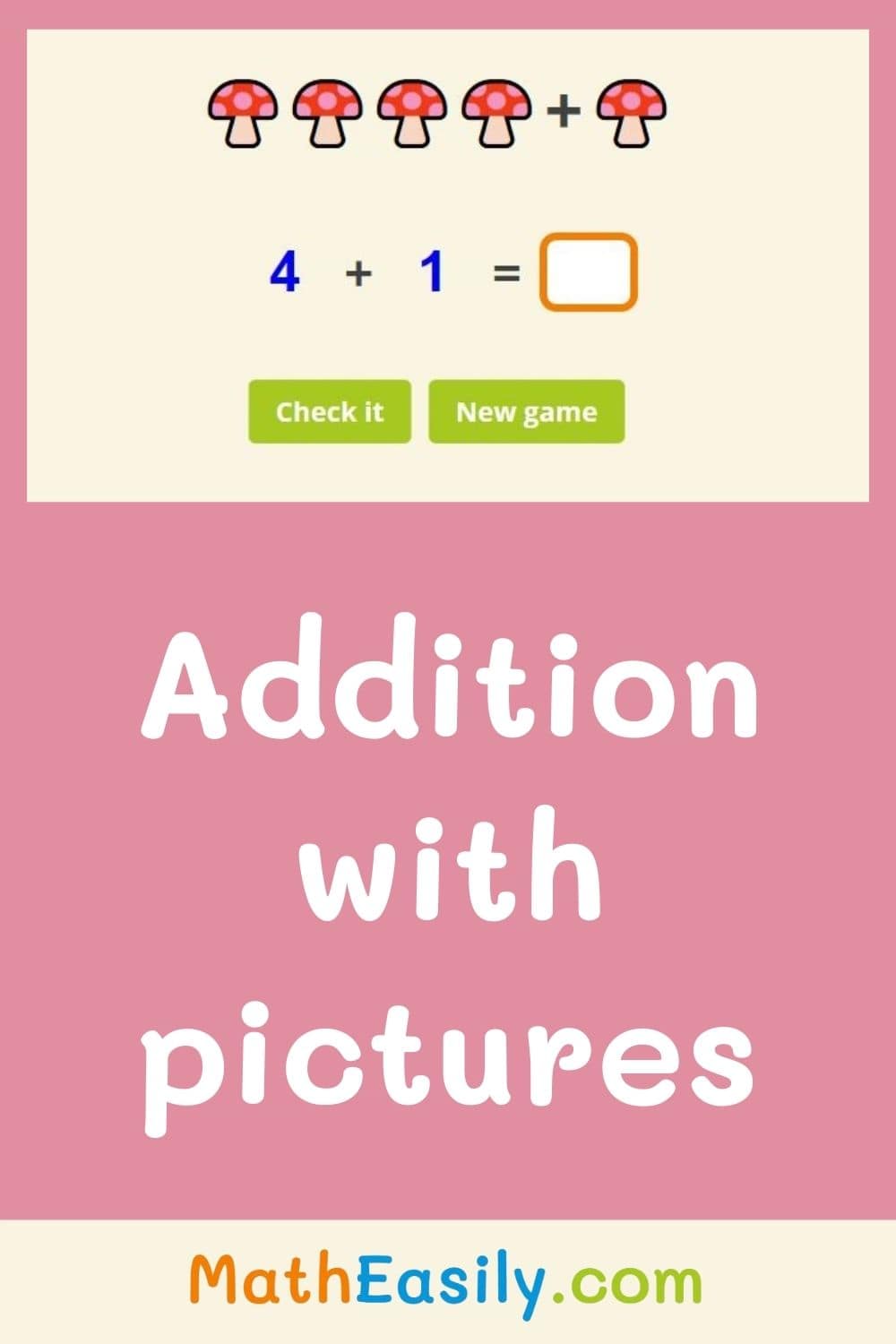 Adding to 10 games online. Single digit addition with pictures. Single digit addition game.