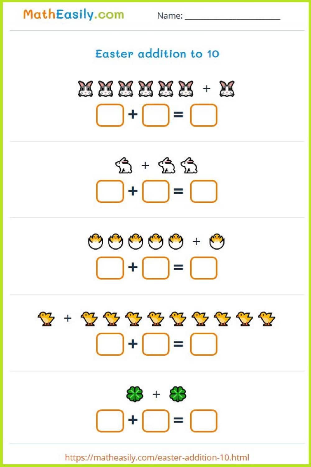 Free printable Easter games PDF