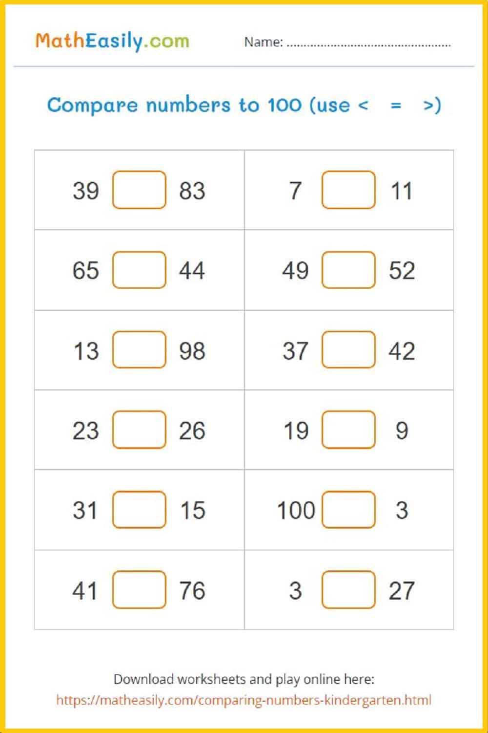comparing numbers worksheets for kindergarten PDF. comparing numbers worksheets for grade 1 PDF. comparison number worksheet. comparing numbers kindergarten worksheets. math comparison worksheet for ukg. number comparison worksheet.