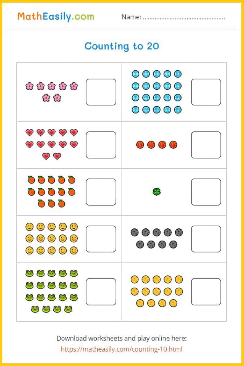 worksheets on number sense