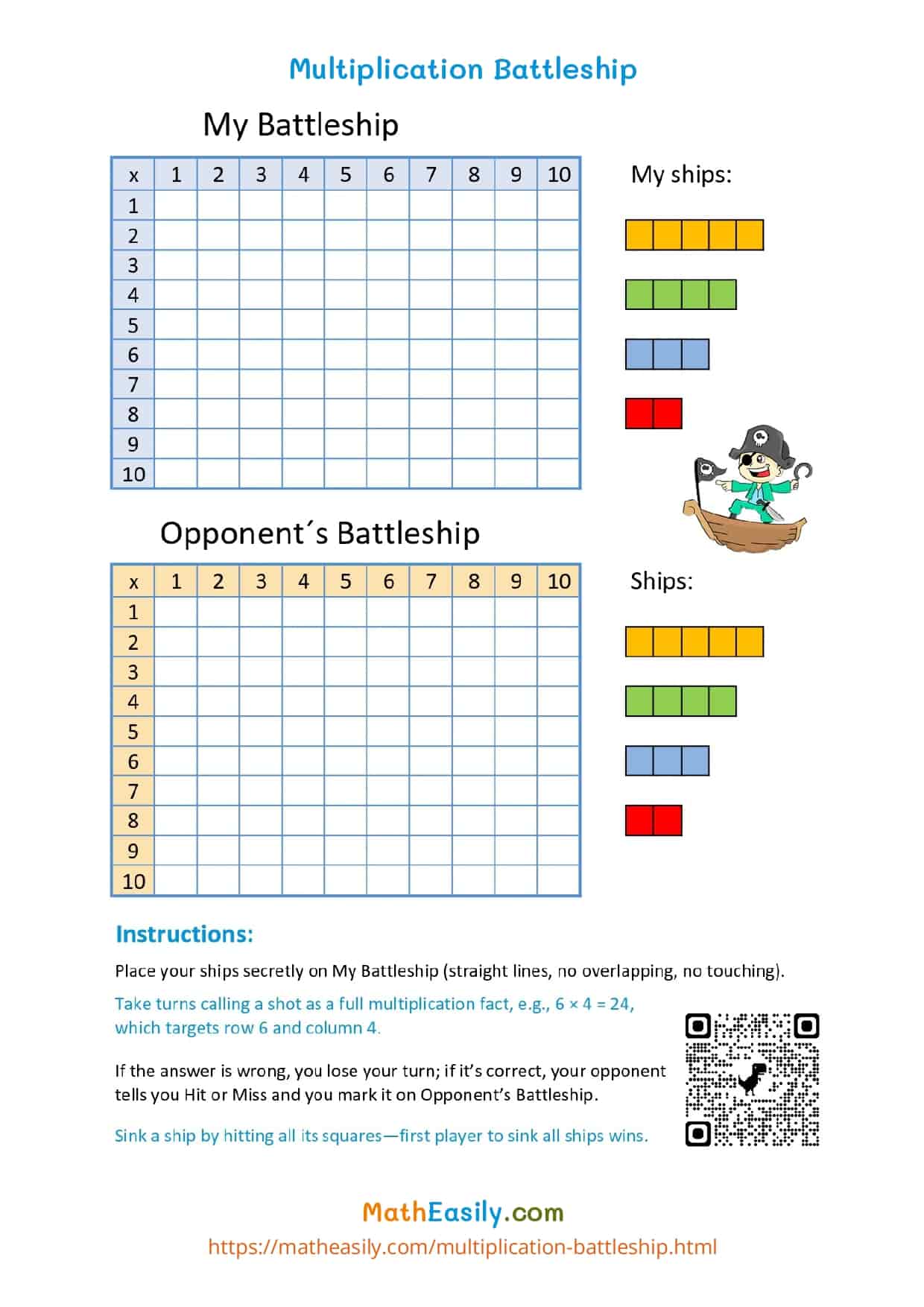 Free Printable multiplication worksheets PDF. Free multiplication problems pdf.